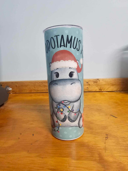 Hippopotamus 20 oz tumbler