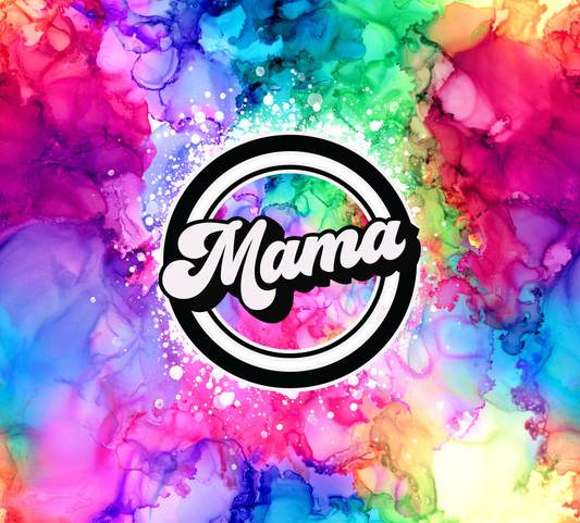 Mama watercolor Tie Dye