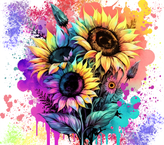 Neon Sunflowers