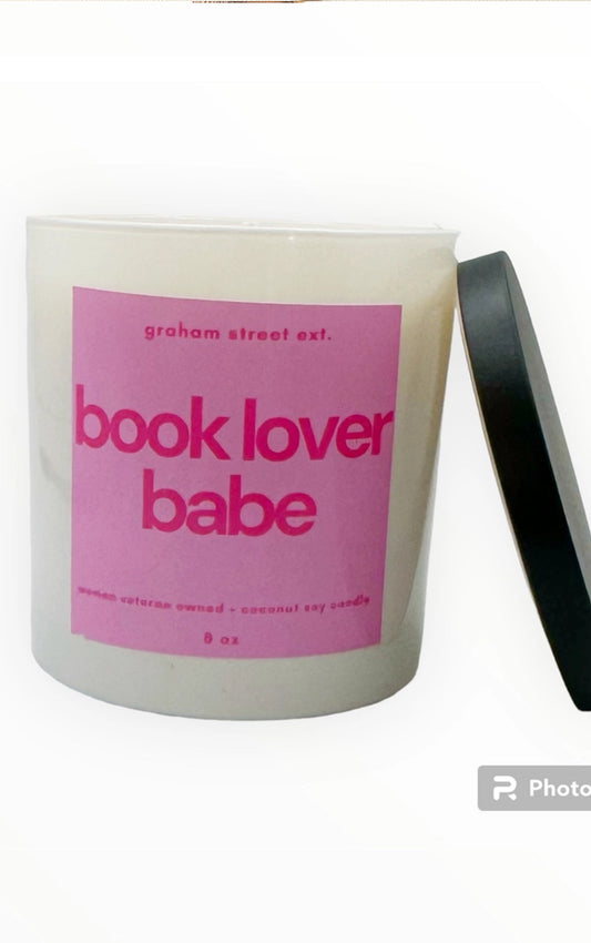 Book Lover Babe Candle