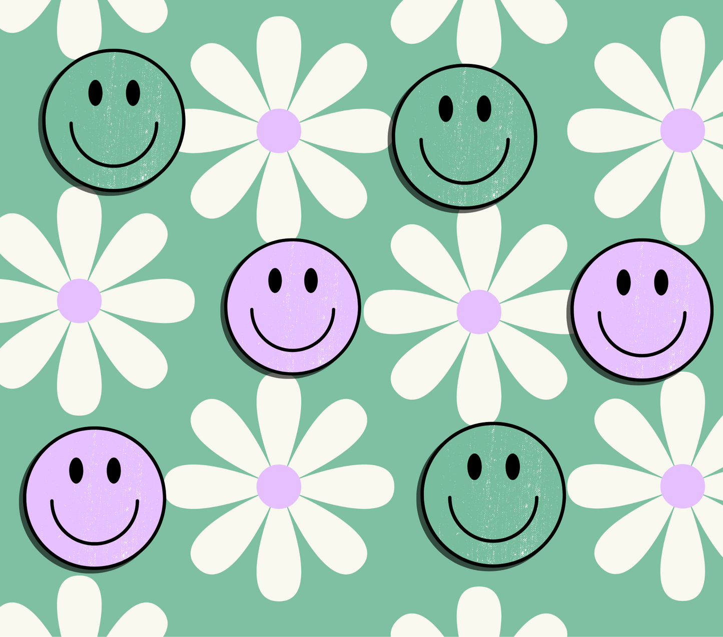 Smiley Pastel Retro