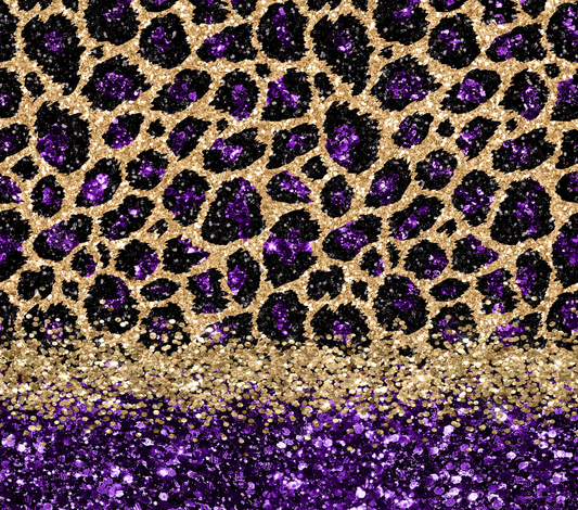 Purple and Gold Leopard